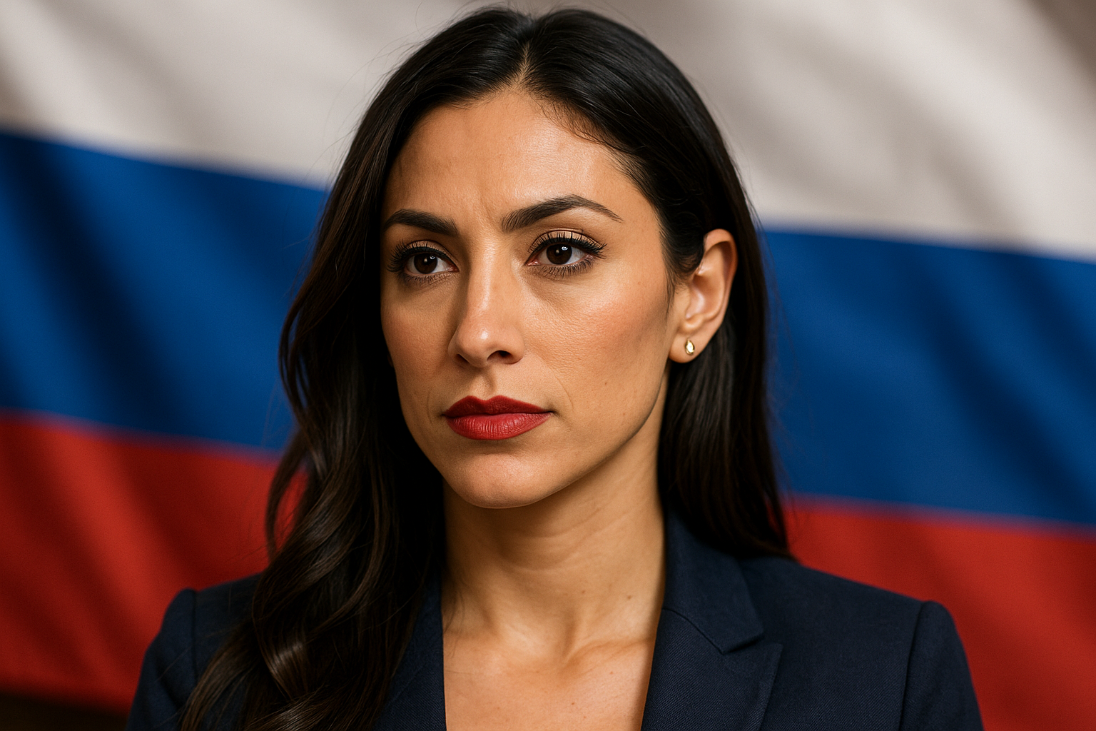 Anna Paulina Luna addressing Congress with American flag in background
