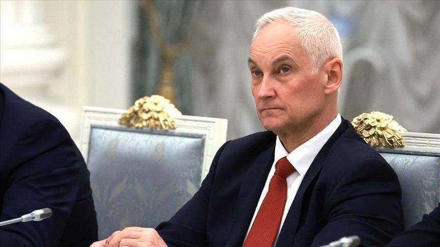 Russian Defence Minister Andrey Belousov speaking at SCO summit in China