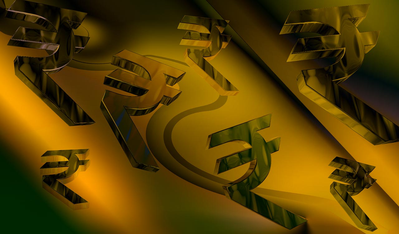 Indian rupee gaining strength against US dollar chart visualization