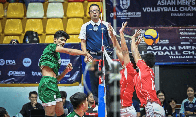 Pakistan's Young Warriors Secure Historic Victory in Asian Volleyball Championship
