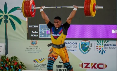 Triunfo histórico: Atleta colombiano de origen humilde rompe récord panamericano en levantamiento de pesas