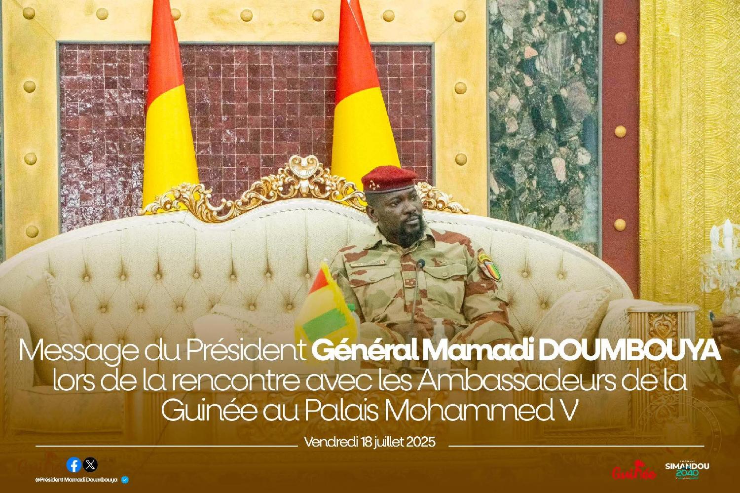 La Guinée en route vers une nouvelle Constitution : Le général Doumbouya mobilise sa diplomatie