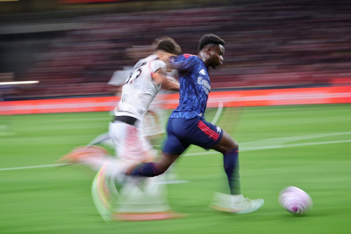 Arsenal's Rising Star Saka Shines in Singapore Festival of Football Victory