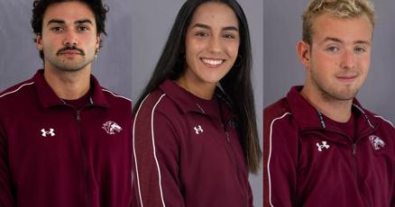 Image d'illustration pour: Three Salukis representing SIU at 2025 World Championships