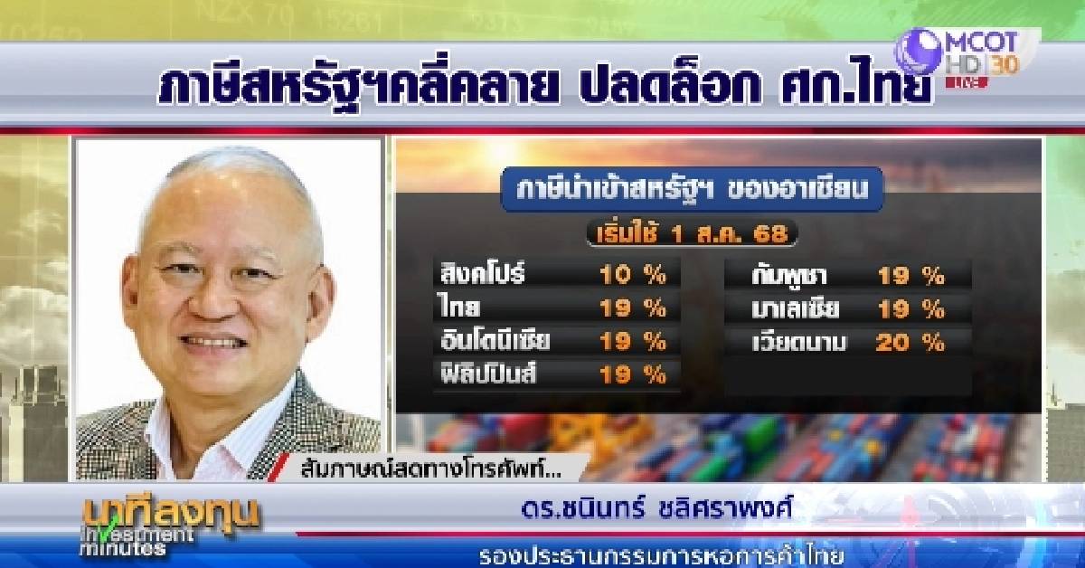 Image d'illustration pour: หลากมุมมองเมื่อไทยถูกสหรัฐประกาศภาษี Reciprocal Tariff 19%