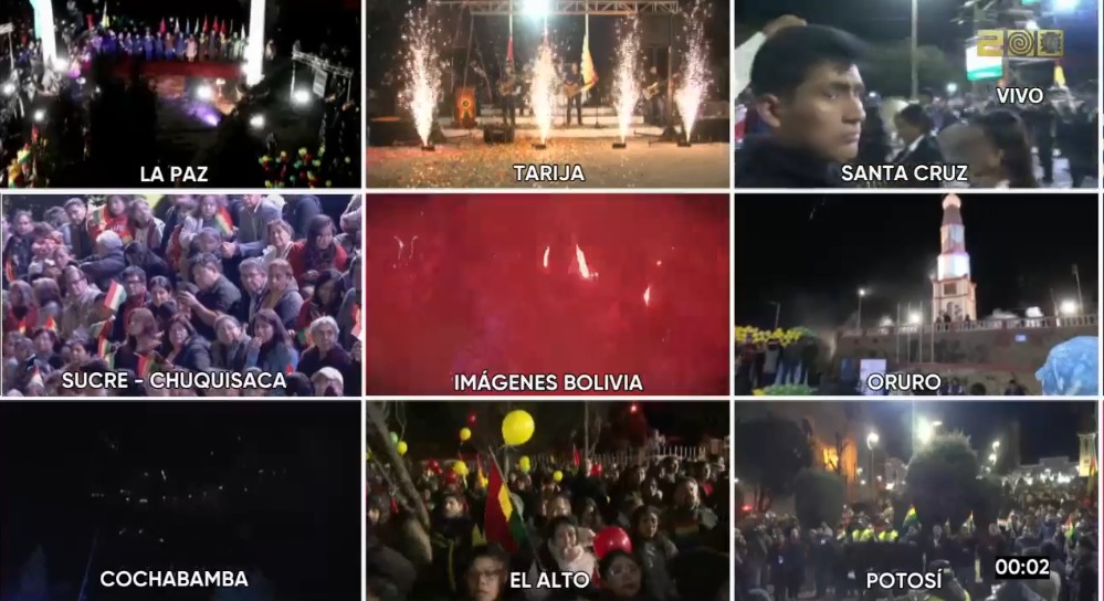 Image d'illustration pour: Bolivia da la bienvenida al mes de su Bicentenario con la entonación simultánea del Himno Nacional