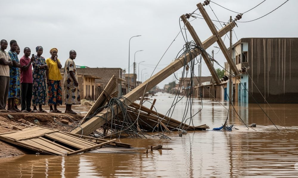 Image d'illustration pour: Drame à Bamako : Trois Jeunes Électrocutés à San Fil en Pleine Inondation