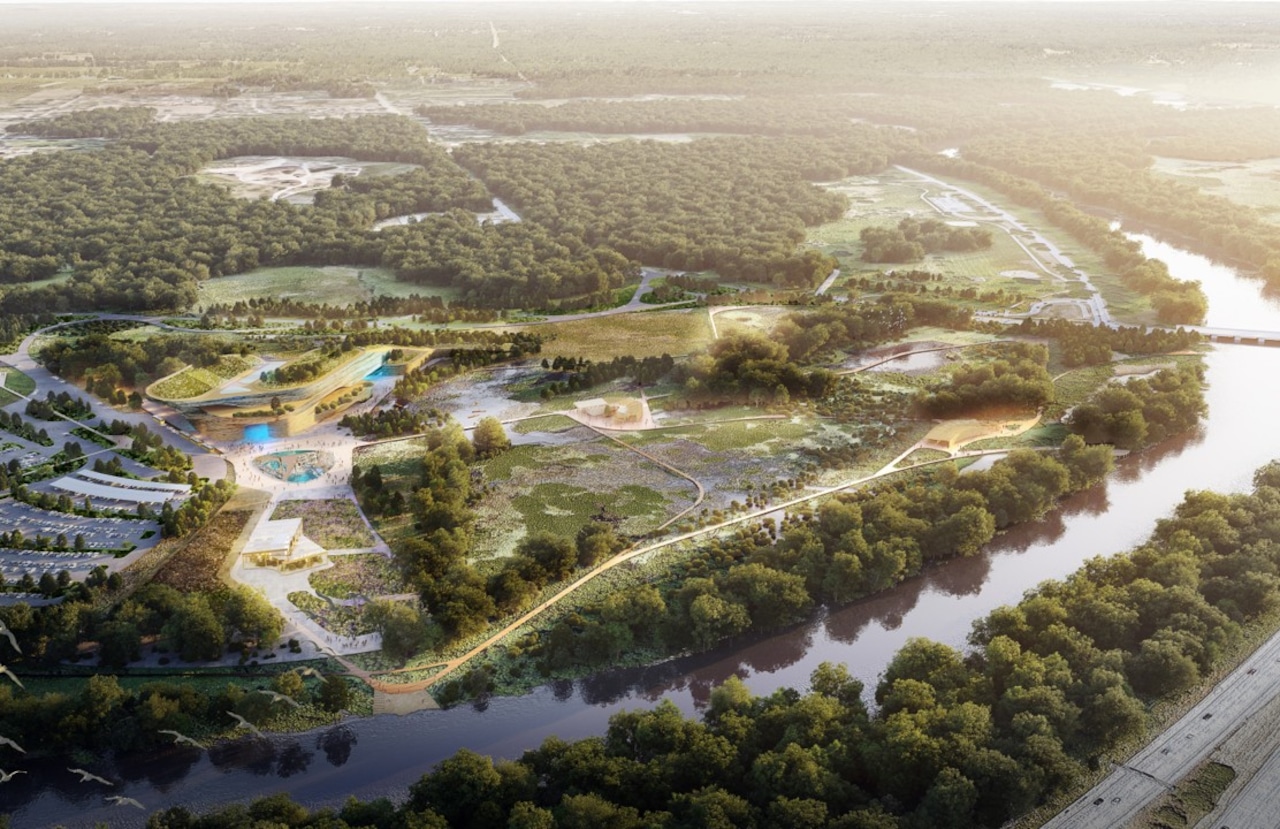 Image d'illustration pour: Renderings provide first glimpse of sprawling, Michigan waterfront aquarium