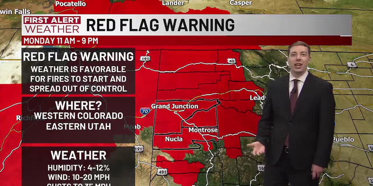 Image d'illustration pour: FIRST ALERT: High wildfire risk to start the week