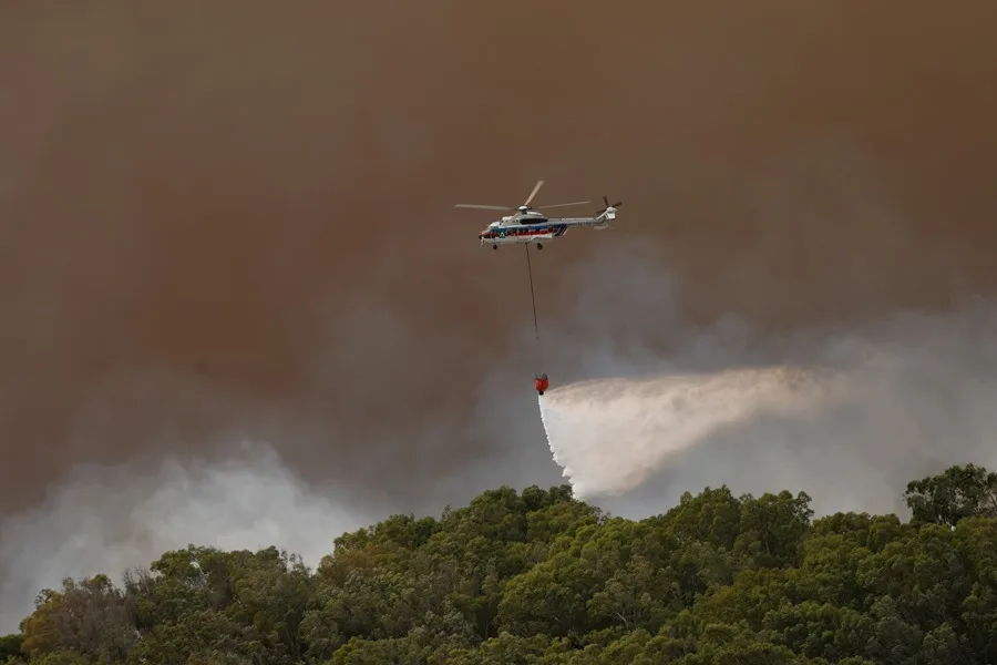 Image d'illustration pour: Continúan los esfuerzos para controlar el incendio en Tarifa, con numerosa población desalojada - EFE