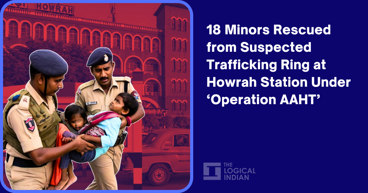 Image d'illustration pour: 18 Minors Rescued from Suspected Trafficking Ring at Howrah Station Under 'Operation AAHT' - The Logical Indian