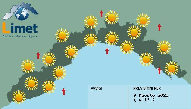 Image d'illustration pour: Meteo, sulla Liguria ancora tempo stabile e temperature in aumento: attenzione al caldo "opprimente ed intenso" - IVG.it