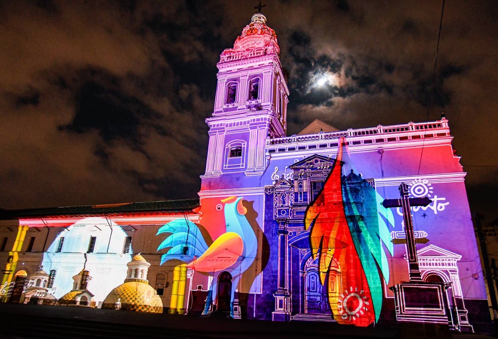 Image d'illustration pour: Capital de Ecuador se ilumina con Festival Quito Luz de América (+Fotos) - Noticias Prensa Latina