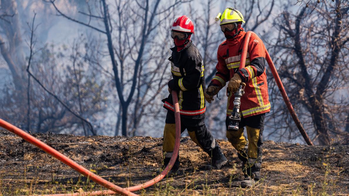 Image d'illustration pour: France : l'incendie dans l'Aude ne sera pas maîtrisé avant dimanche soir, indiquent les pompiers