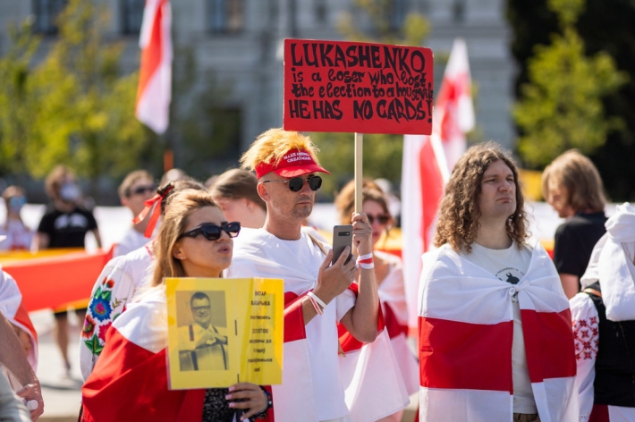Image d'illustration pour: Baltarusiai Vilniuje mini penktąsias protestų prieš režimą metines, bet mato augantį lietuvių erzulį (nuotraukos) | Naujiena | BNS.lt