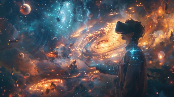 Image d'illustration pour: 人类可能生活在虚拟的宇宙中？(图)  -  探秘寻真 -