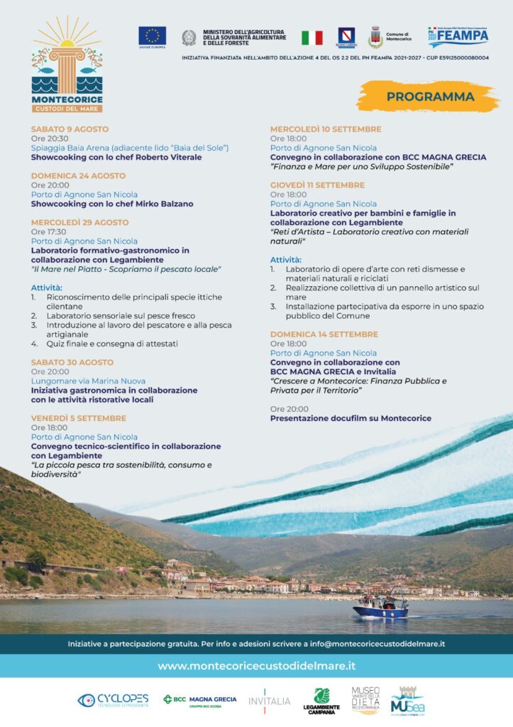 Image d'illustration pour: 'MONTECORICE. CUSTODI DEL MARE' UN PROGETTO DI VALORIZZAZIONE DEL COMPARTO ITTICO