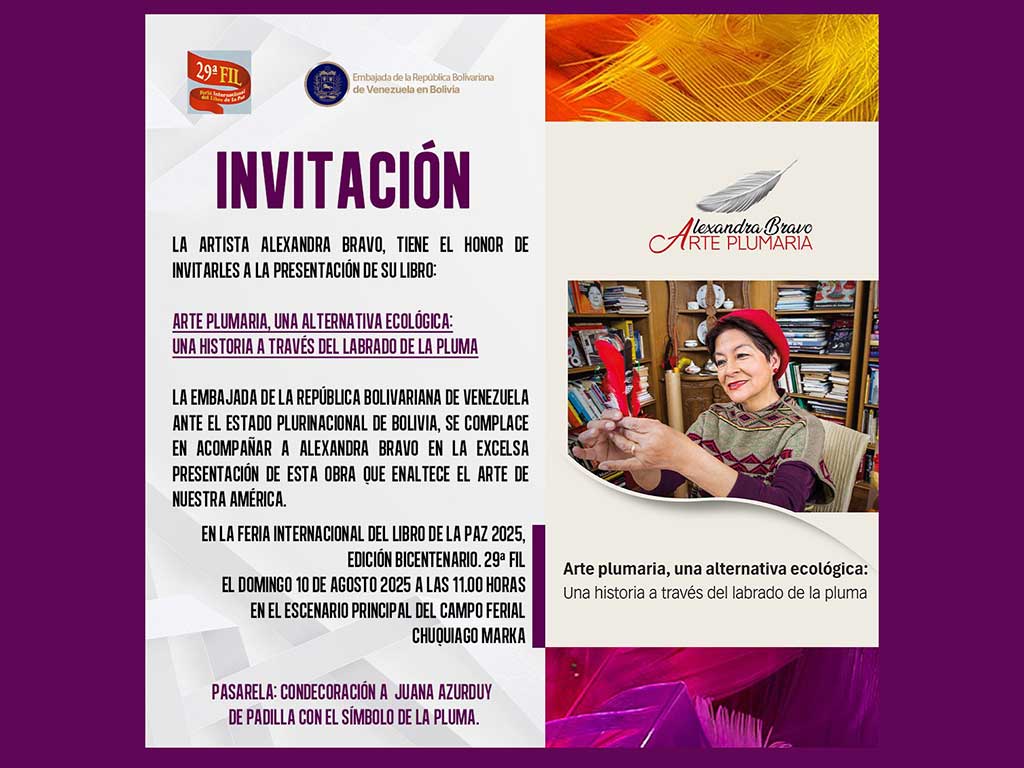 Image d'illustration pour: Arte plumaria contra el colonialismo en Feria de Bolivia (+Fotos) - Noticias Prensa Latina