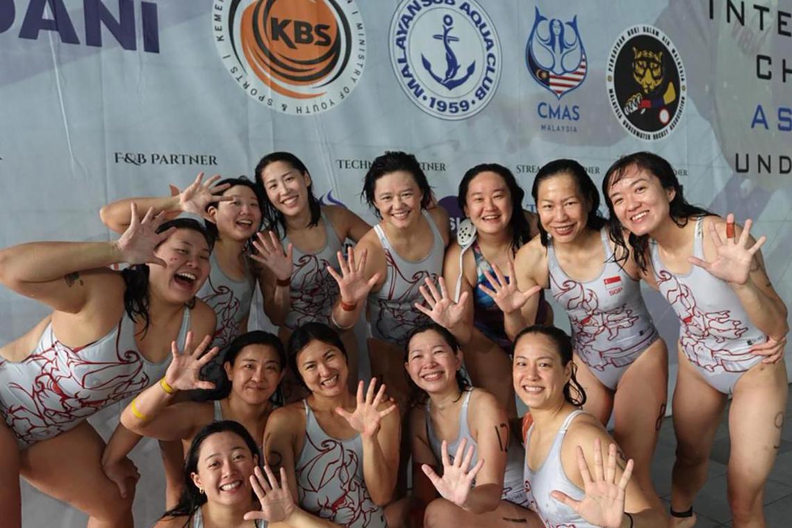 Image d'illustration pour: Singapore qualify for Underwater Hockey World C'ships with bronze at intercontinental meet