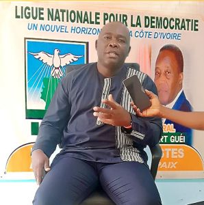 Image d'illustration pour: [Côte d'Ivoire/Situation sociopolitique] Le secrétaire général de la LND Gouesse Diomandé casse la baraque (Interview) - Le Point Sur