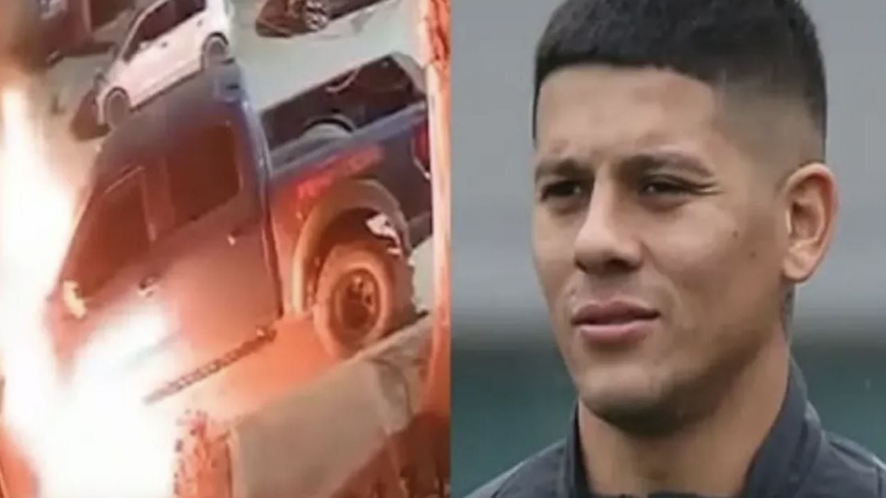Image d'illustration pour: Un encapuchado prendió fuego una camioneta de Marcos Rojo