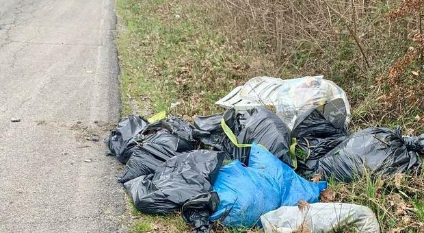 Image d'illustration pour: Gubbio, sacchi di rifiuti abbandonati in strada: sanzionati in cinque, che rischiano risvolti penali