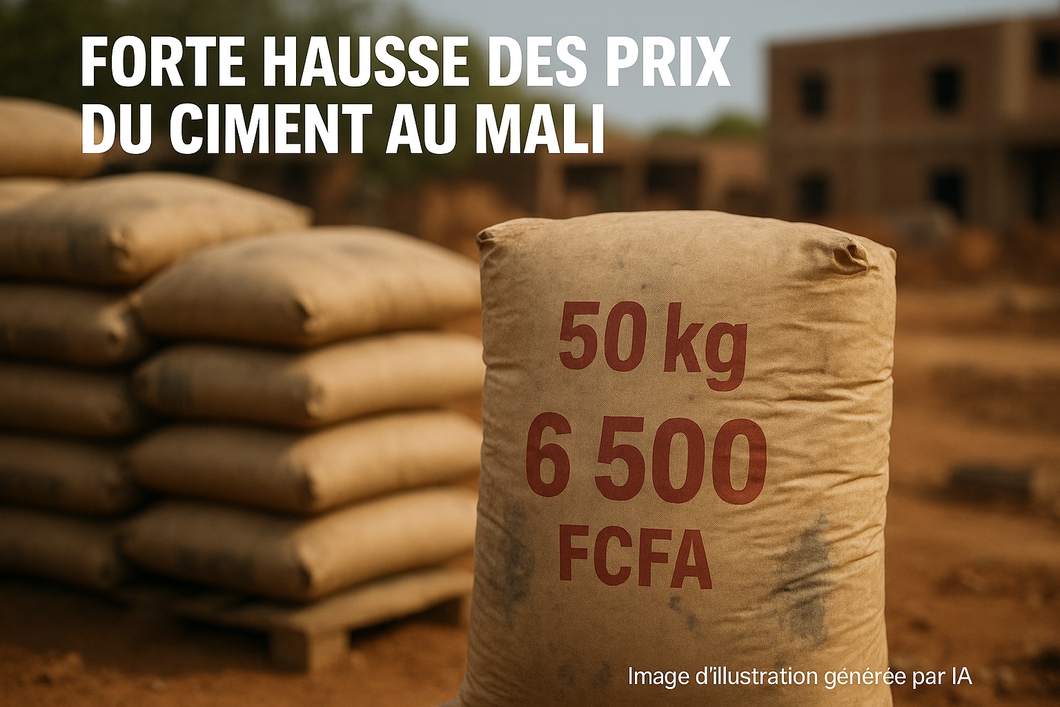 Image d'illustration pour: Mali : Forte Hausse du Prix du Ciment, le Secteur de la Construction en Péril