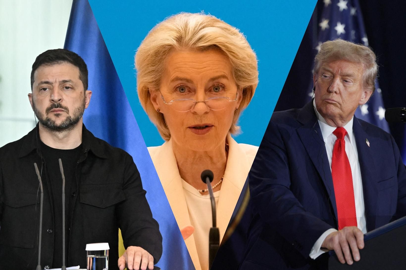 Image d'illustration pour: Leiðtogar Evrópu sitja fund Selenskís og Trumps