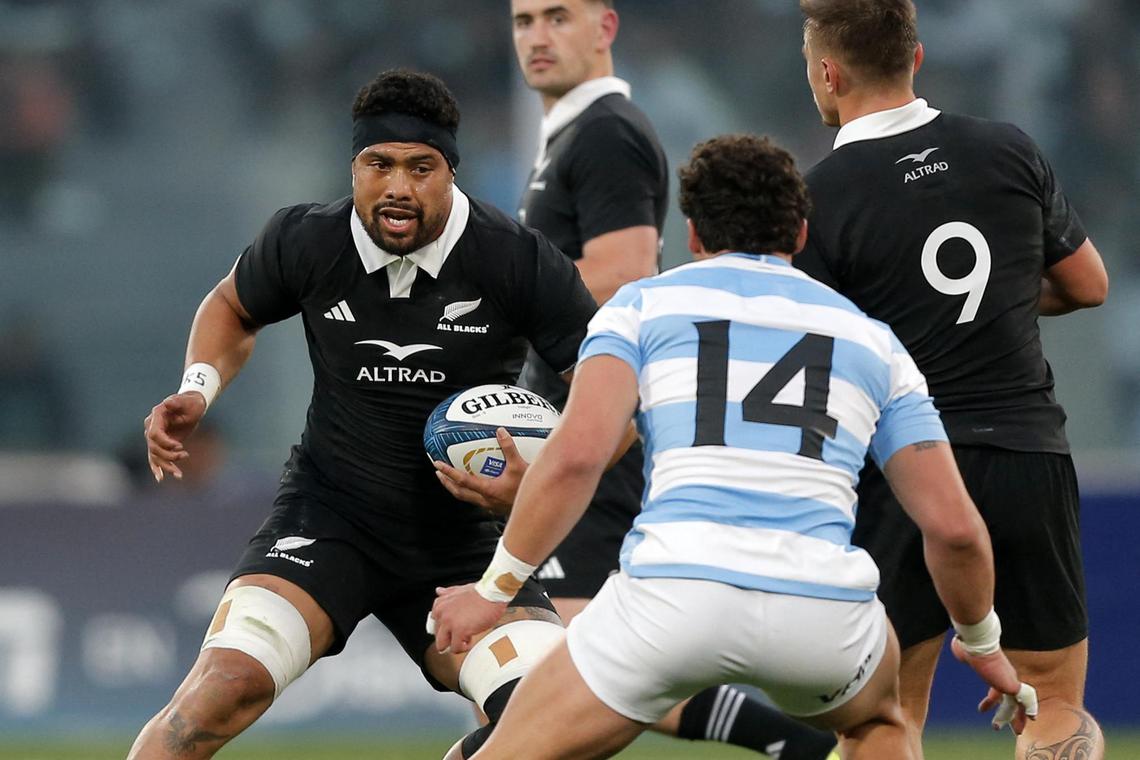 Image d'illustration pour: All Blacks beat Argentina 41-24 to reclaim rugby's world No. 1 ranking