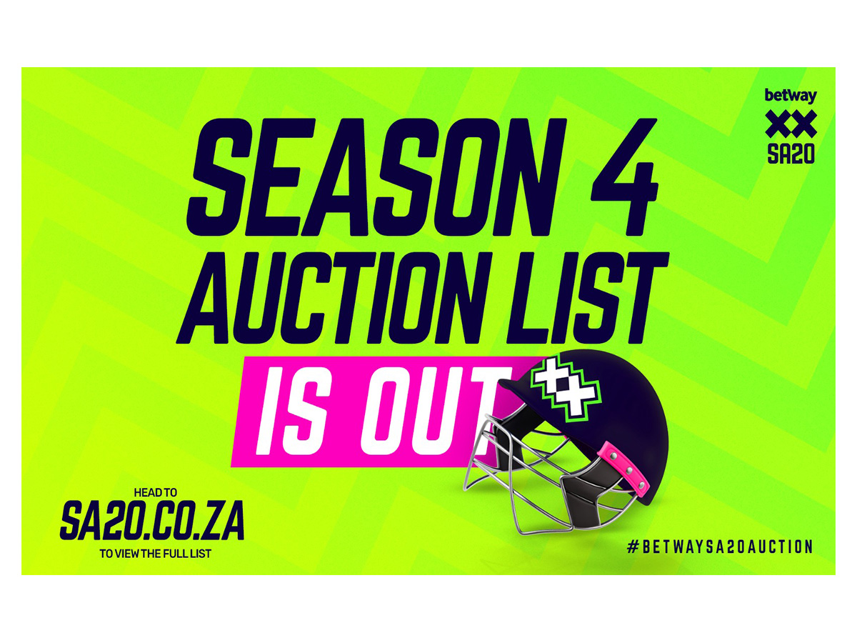 Image d'illustration pour: South Africa's top talent, international stars headline SA20 season 4 player auction list
