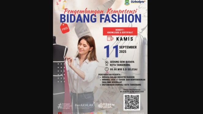 Image d'illustration pour: Gratis! Disbudpar Kota Tangerang Gelar Pelatihan Kompetensi Fesyen untuk Warga