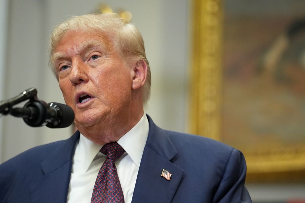 Image d'illustration pour: AS Resmi Beri Tarif 50% ke India, Trump: Tak Perlu Khawatir