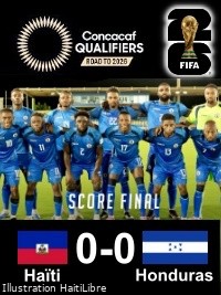 Image d'illustration pour: Haiti - 2026 World Cup Qualifiers : Haiti and Honduras Draw 0-0 (video) - HaitiLibre.com : Haiti news 7/7