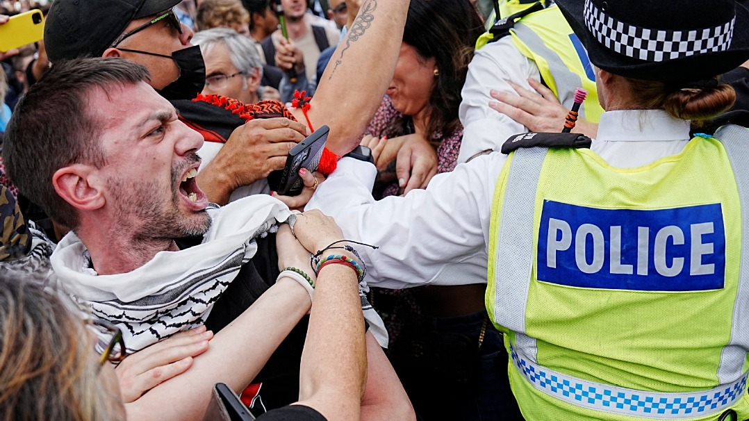 Image d'illustration pour: London police arrest 150 at pro-Palestine Action protest