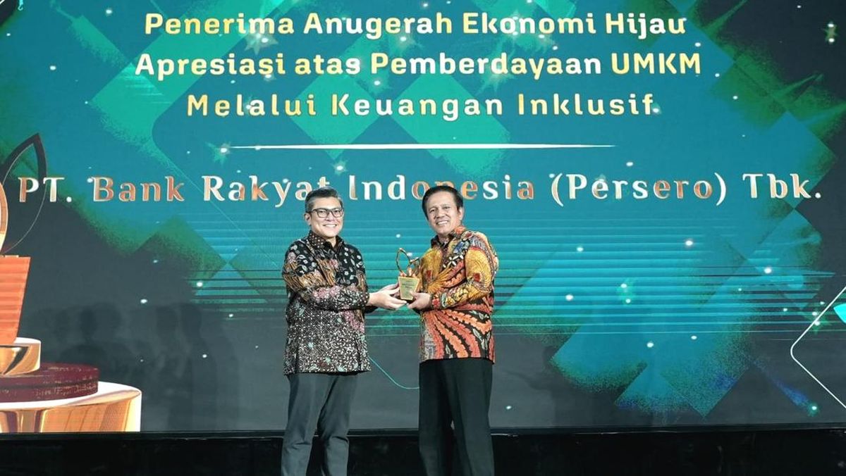 Image d'illustration pour: Inklusif, Pemberdayaan UMKM BRI Raih Anugerah Ekonomi Hijau