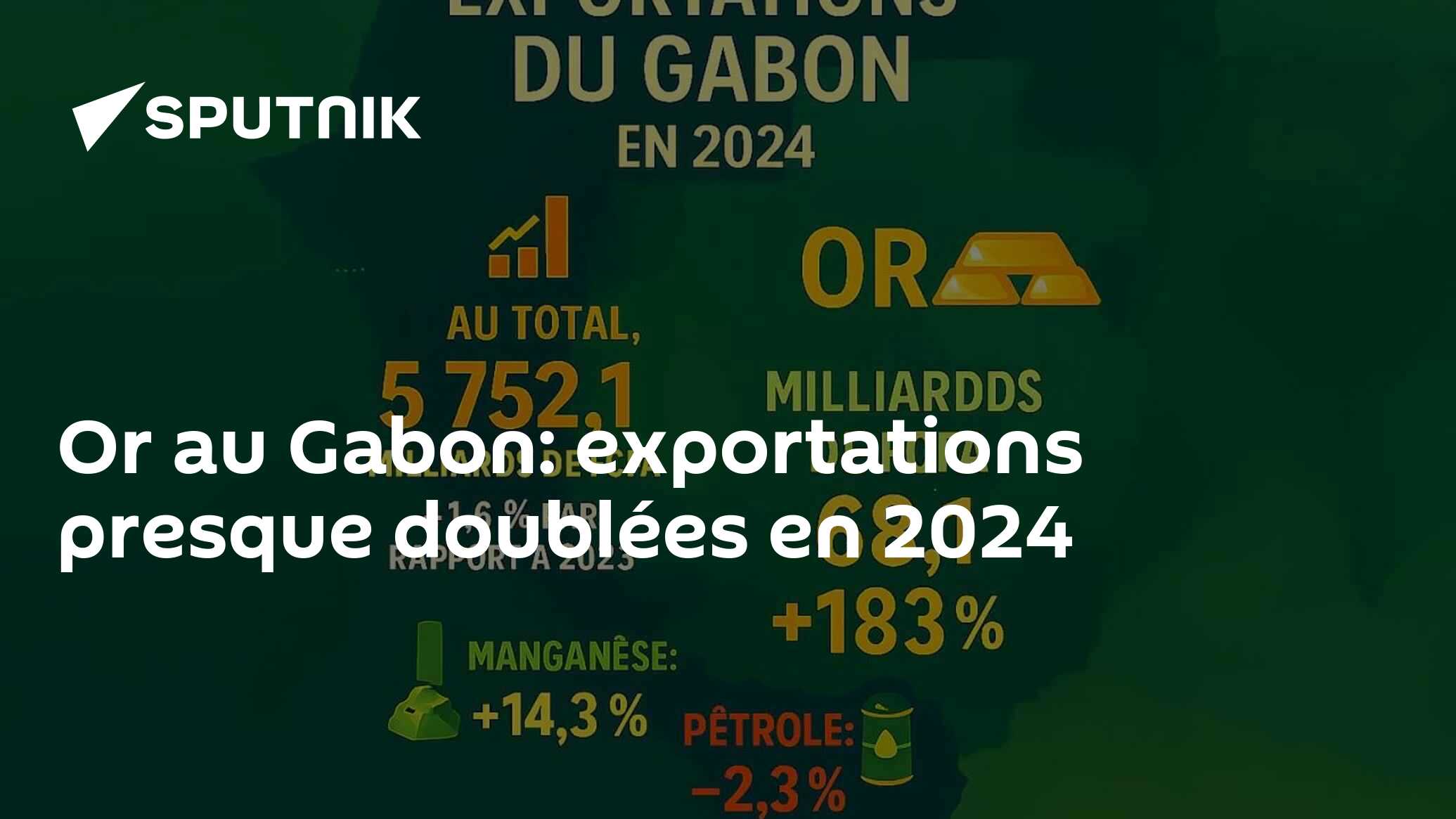 Image d'illustration pour: Or au Gabon: exportations presque doublées en 2024