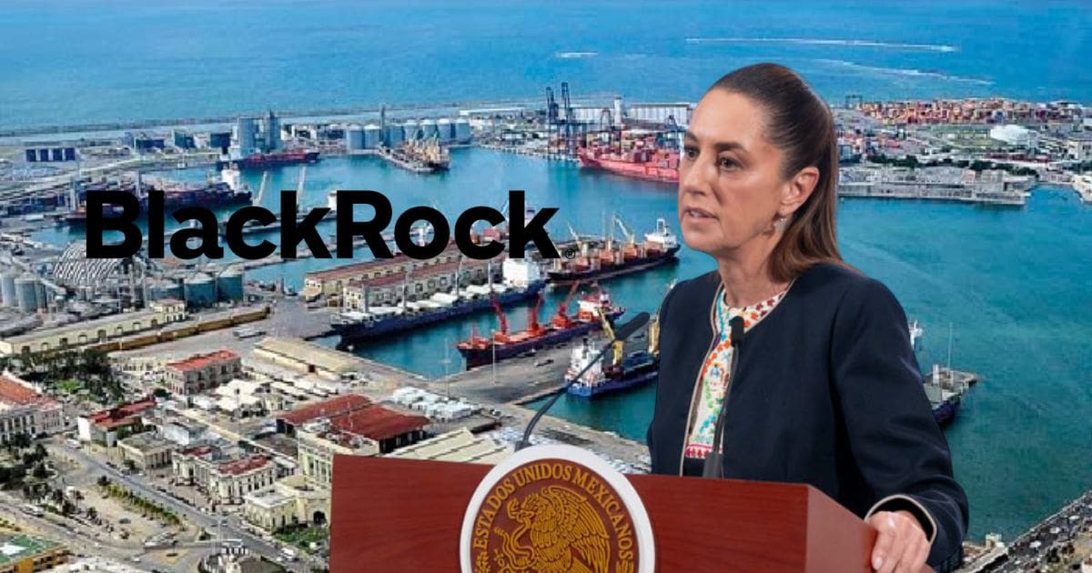 Image d'illustration pour: Claudia Sheinbaum desmiente cesión de puertos a BlackRock y aclara quién tiene el control