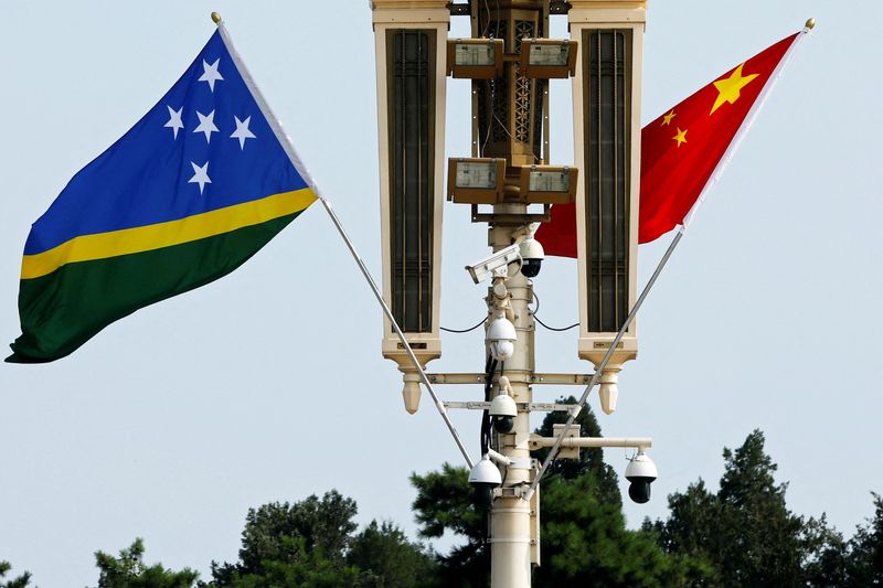 Image d'illustration pour: China pilots village surveillance in Solomon Islands, seeking stability