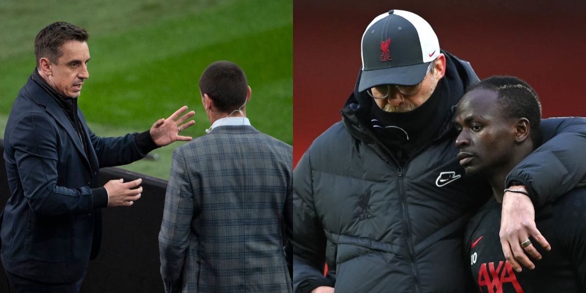 Image d'illustration pour: Gary Neville sur le remplacement de Klopp : "J'ai regardé Sadio Mané, il n'était pas.."