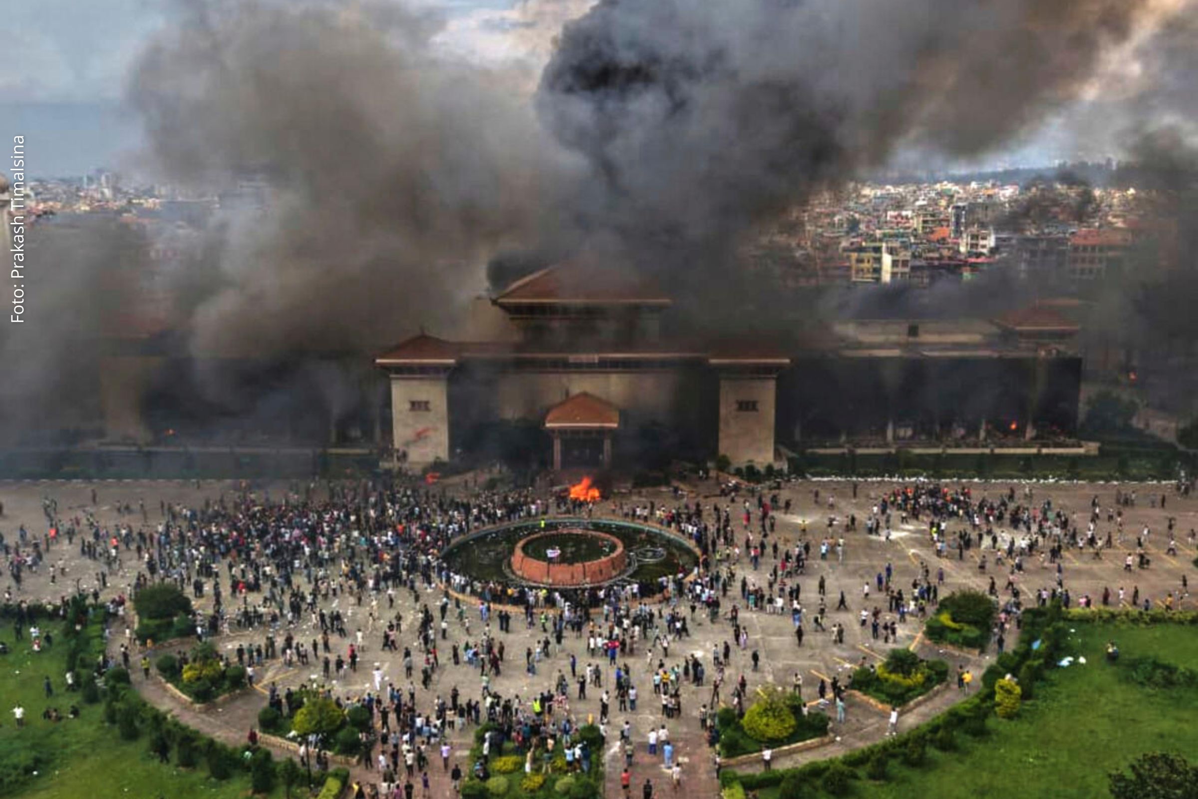 Image d'illustration pour: Nepal busca transição política após protestos violentos e fuga em massa de detentos