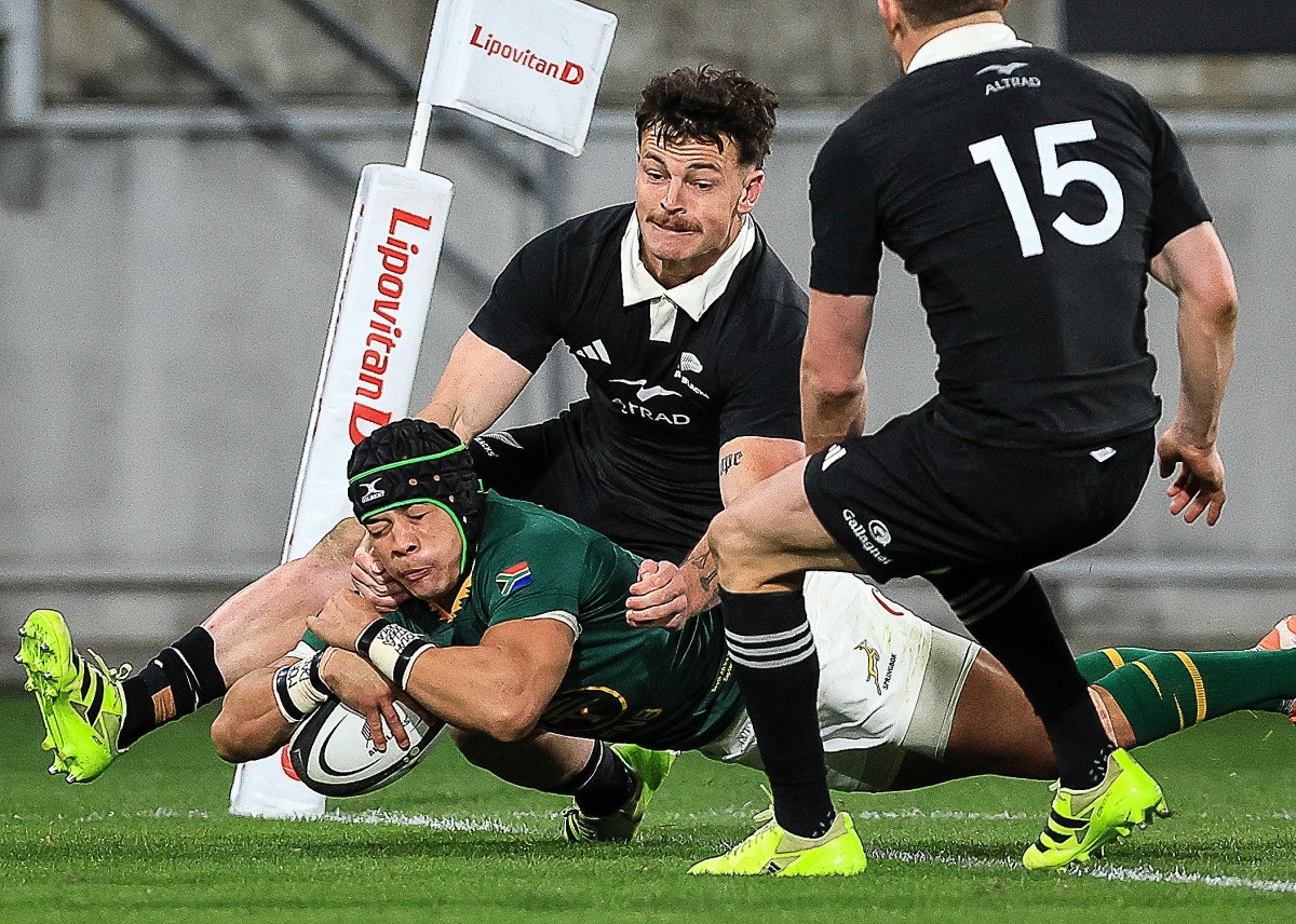 Image d'illustration pour: Red hot Springboks inflict record loss on All Blacks