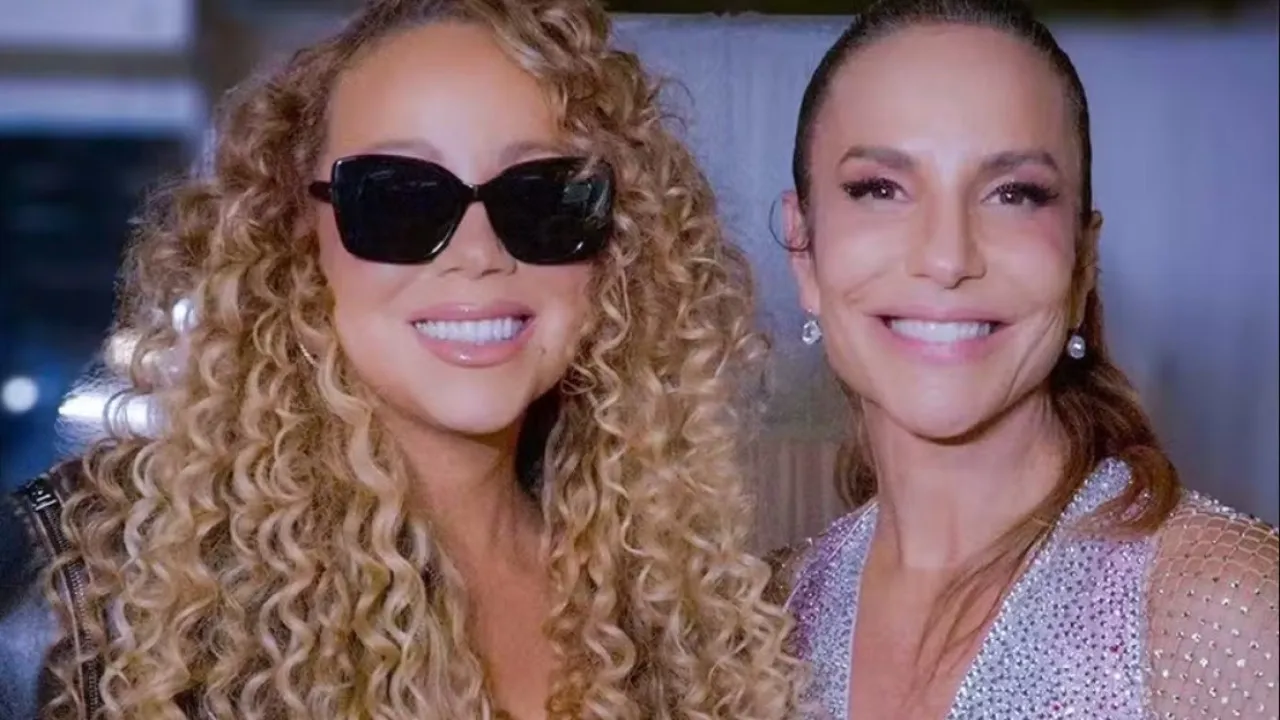 Image d'illustration pour: 'Melhores amigas', diz Ivete Sangalo ao postar vídeo com Mariah Carey nos bastidores do The Town