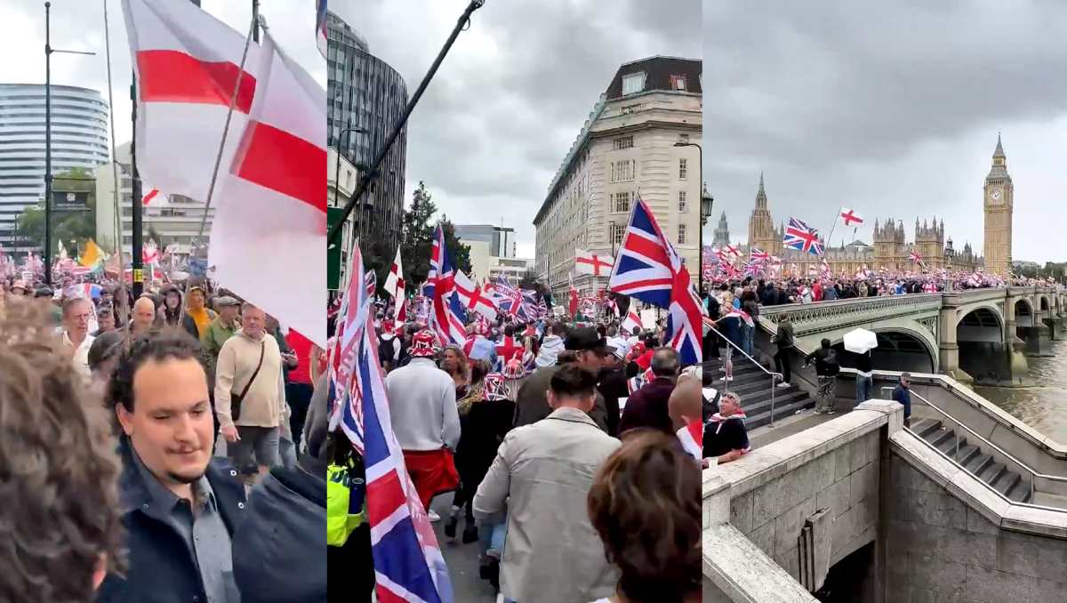 Image d'illustration pour: Massive Charlie Kirk Protest in London - 100,000 to 1 Million Participants - NewsVoice