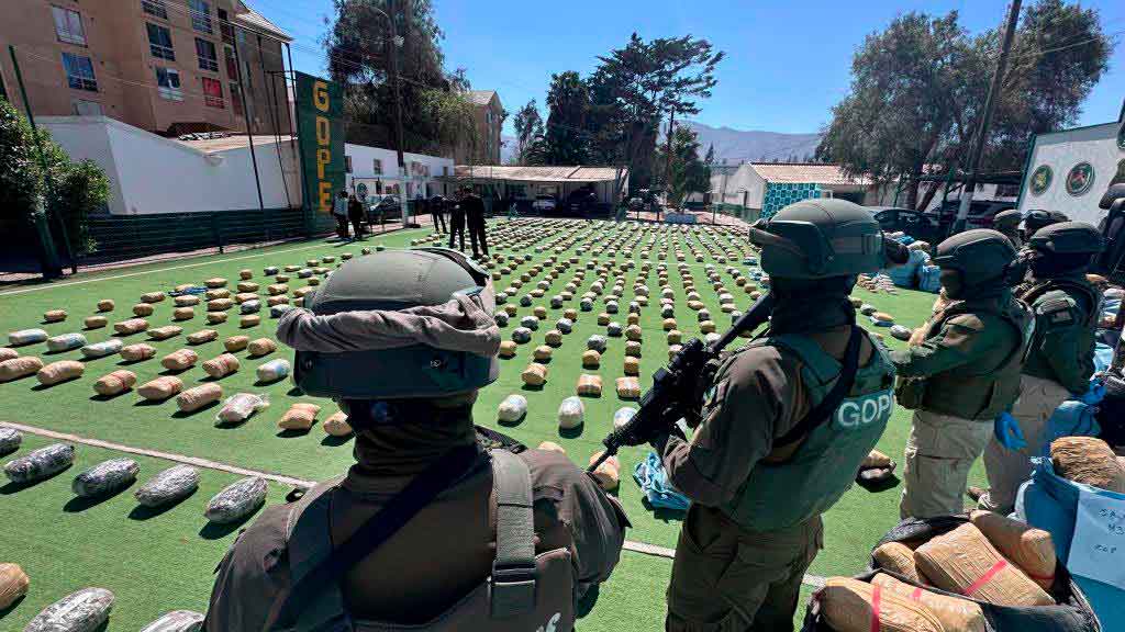 Image d'illustration pour: Realizan uno de los más grandes decomisos de drogas en Chile (+Foto) - Noticias Prensa Latina
