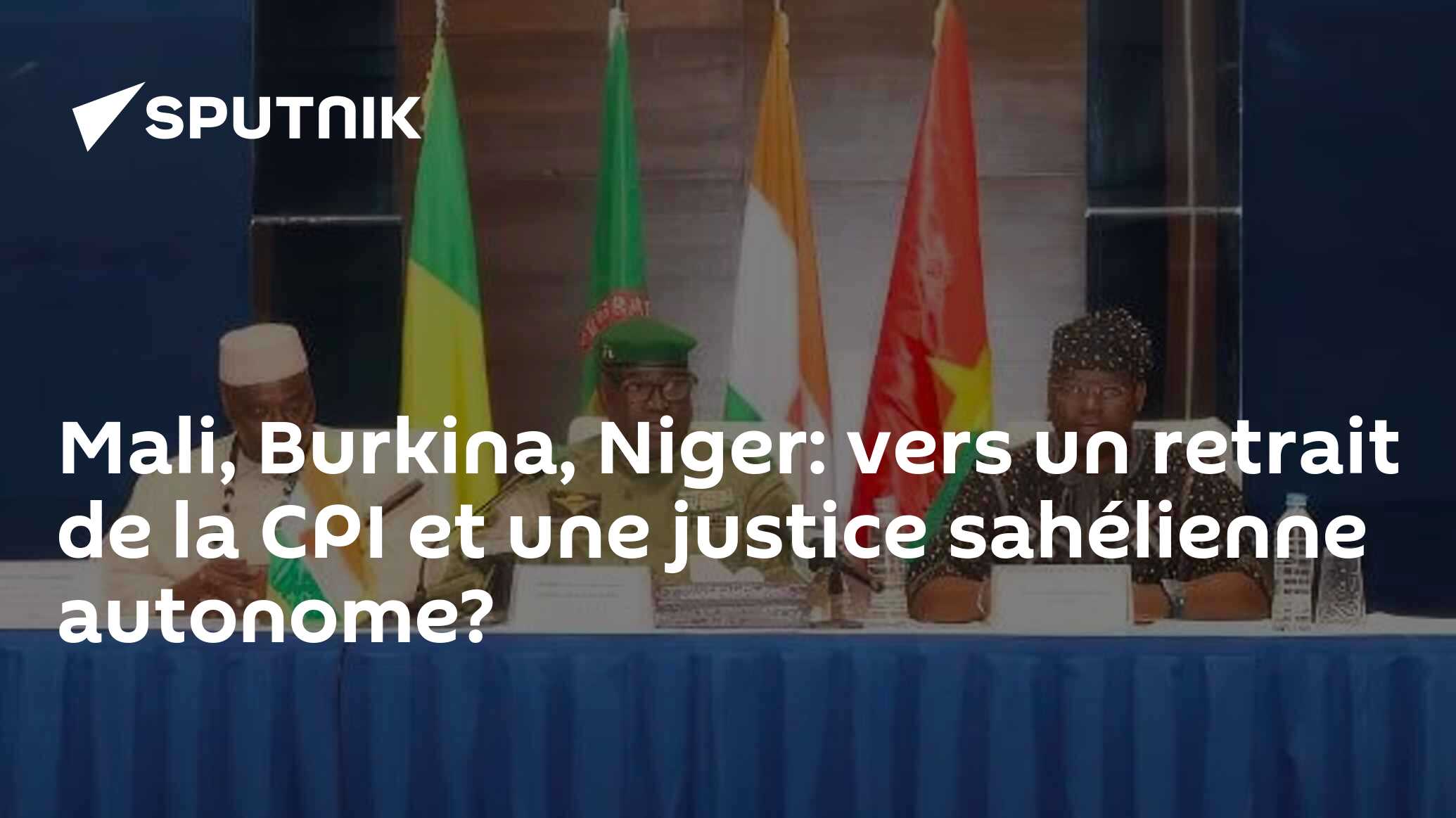 Image d'illustration pour: Mali, Burkina, Niger: vers un retrait de la CPI et une justice sahélienne autonome?