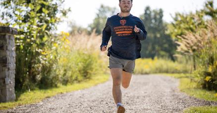 Image d'illustration pour: For every point the Bears lose by, he runs a mile. On Sunday, he ran 31.