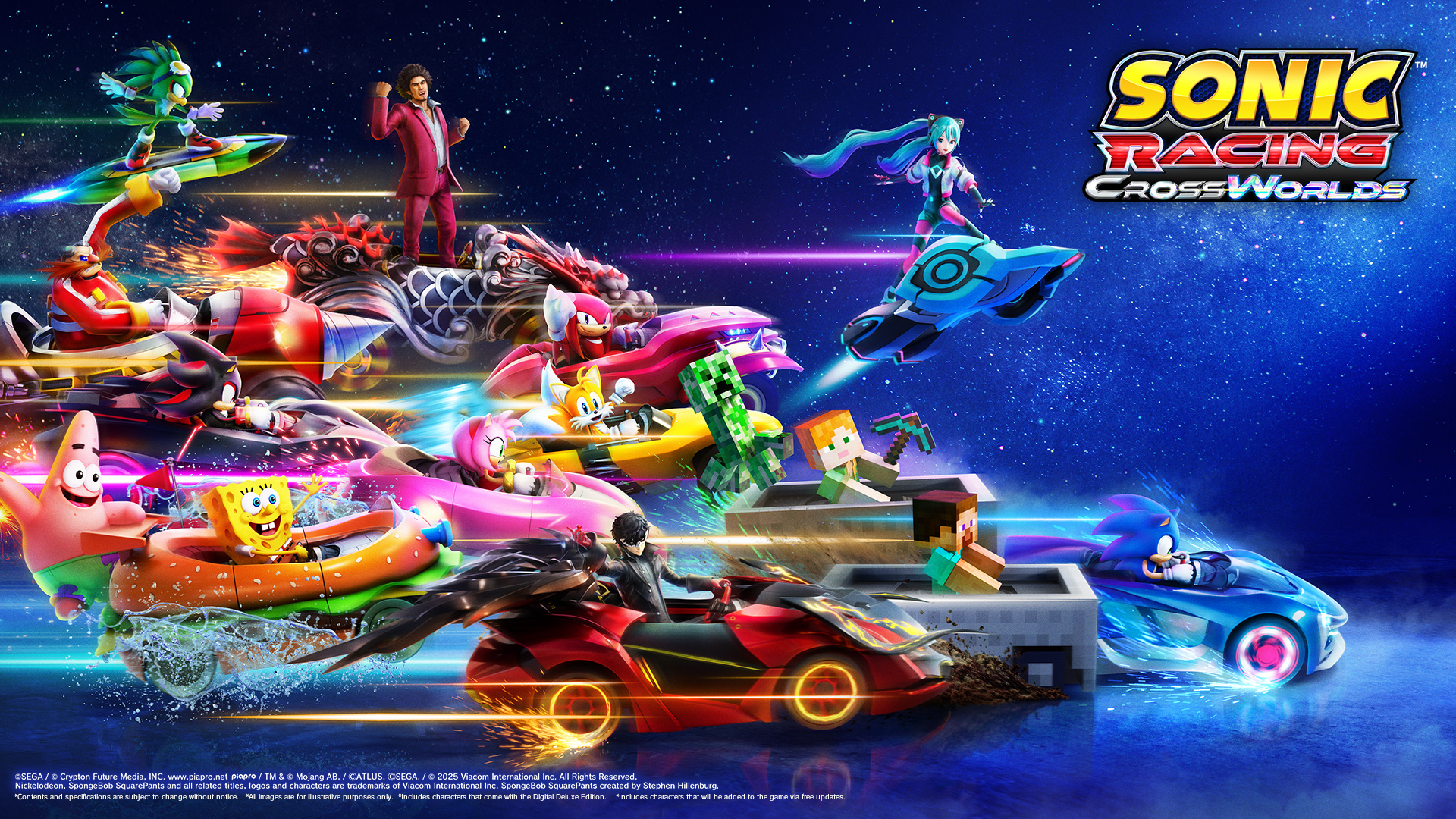 Image d'illustration pour: Sonic Racing: Crossworlds will have a free new drive and kart each month