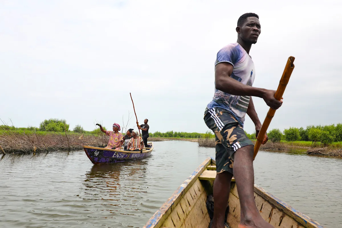 Image d'illustration pour: In coastal Ghana, female oyster farmers try to save an old practice threatened by climate change