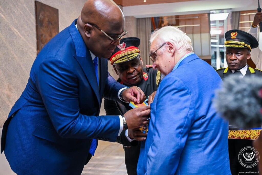 Image d'illustration pour: RDC-Belgique : la décoration d'un inspecteur belge retraité, symbole d'amitié de deux peuples (FélixTshisekedi) - ACP
