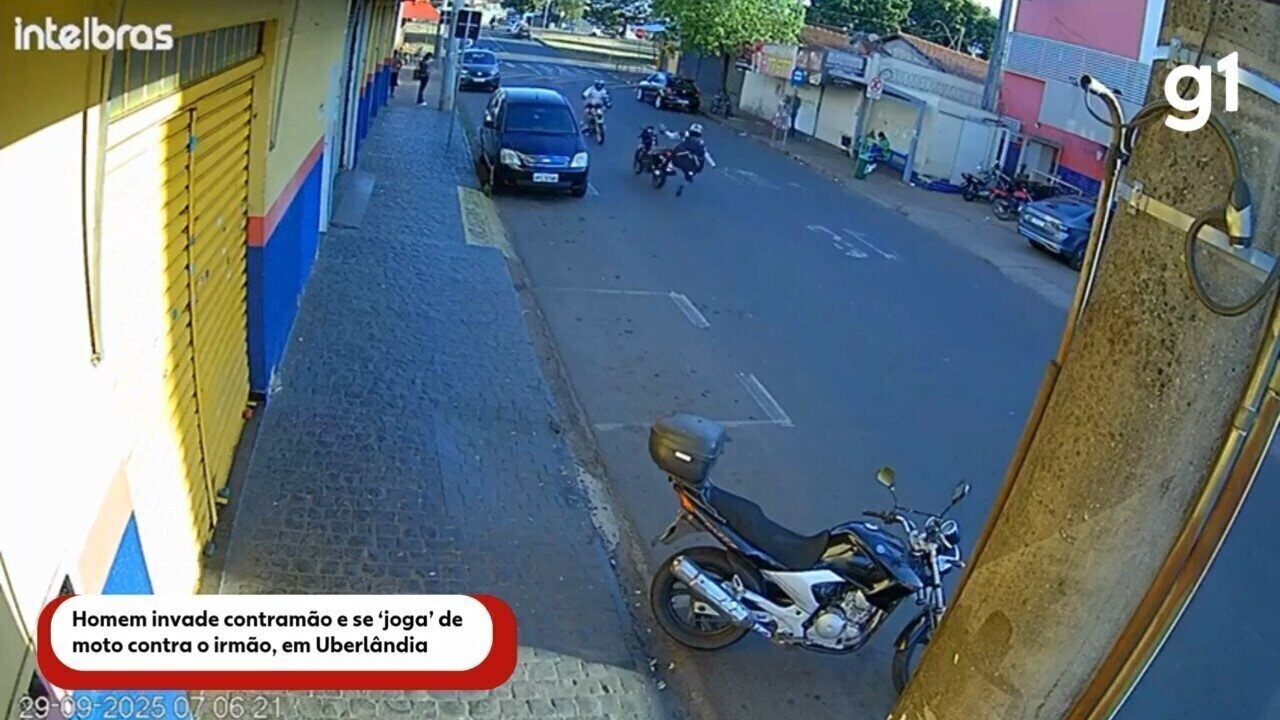 Image d'illustration pour: VÍDEO: Homem invade contramão e 'joga' moto na direção do irmão em MG